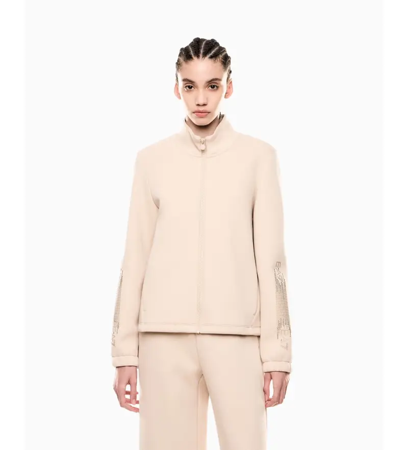 Ea7 Cardigan Donna Beige 4138047