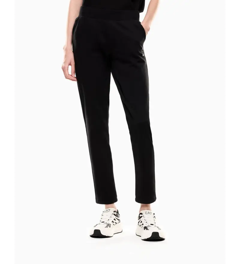per donna. 7W000543_AF16442 Pantaloni neri della serie Logo (XL), Nero, Casual, Cotone