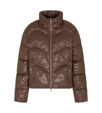 per donna 7W000654_AF16408 Giubbotto bomber trapuntato con monogramma marrone (S), Casual, Poliamide