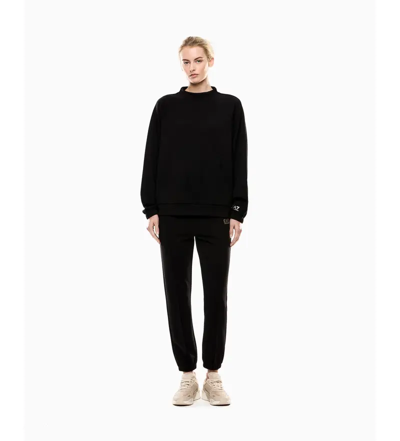 per donna. 7W000672_AF12501 Set di treni neri (XS), Nero, Casual, Poliestere, Manica lunga