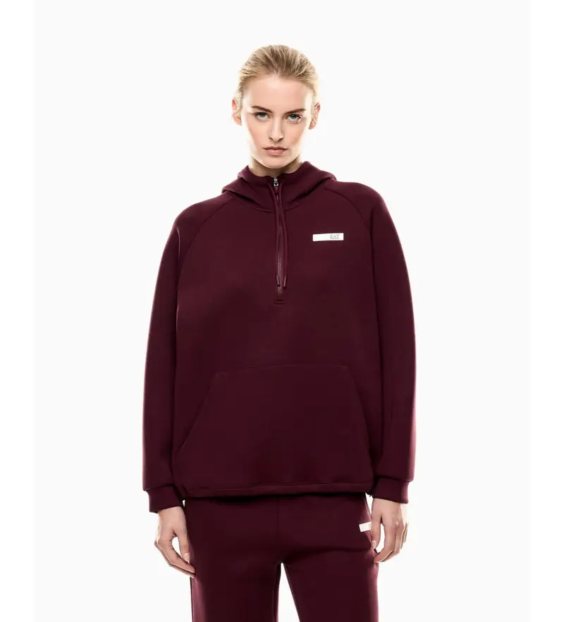 per donna 7W000676_AF13151 Felpa marrone Dynamic Athlete (XXS), Casual, Sportivo, Granata, Cotone, Multisport