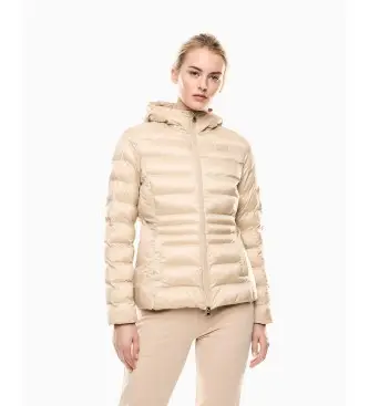per donna 7W000684_AF12475 Anorak Train Core Lady Medium imbottito beige (XS), Casual, Poliestere, Poliamide