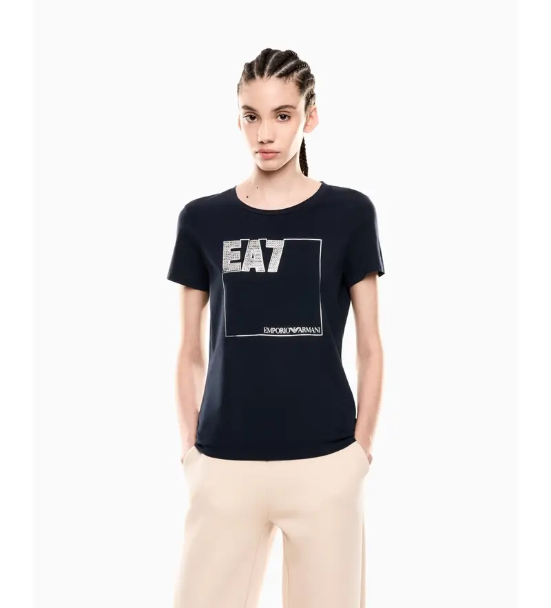 Ea7 T-shirt Donna Blu 4138501