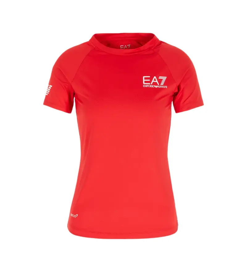per donna. 8NTT70_TJEMZ Maglietta sportiva rossa (3XL), Rosso, Sportivo, Multisport, Poliamide, Manica corta