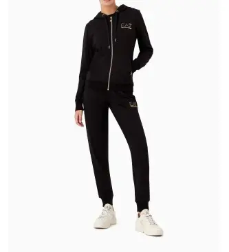 per donna 8NTV51_TJ9RZ Tuta Evolution nera (3XL), Nero, Casual, Poliestere, Manica lunga Chiaro