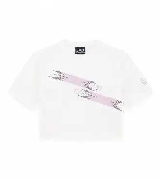 per ragazza 7G000118_AF10373 Maglietta bianca Train Logo Series (4Años= 106cm), Bianco, Casual, Cotone, Manica corta, moda per bambini