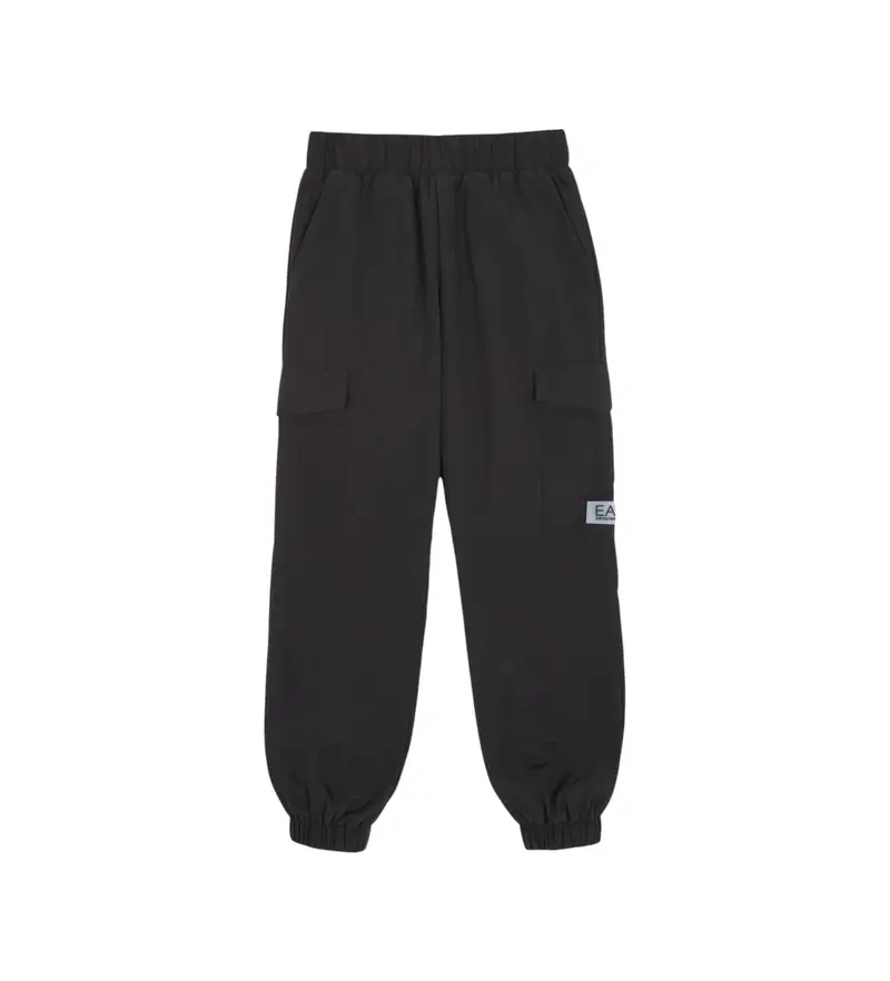 per ragazza 7G000136_AF16217 Pantaloni sportivi neri contemporanei (8Años= 130cm), Nero, Casual, Poliamide, moda per bambini