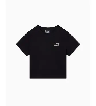 per ragazza 7G000137_AF10373 T-shirt Train Core Id Girl Tee Ss nera (4Años= 106cm), Nero, Casual, Cotone, Manica corta, moda per bambin