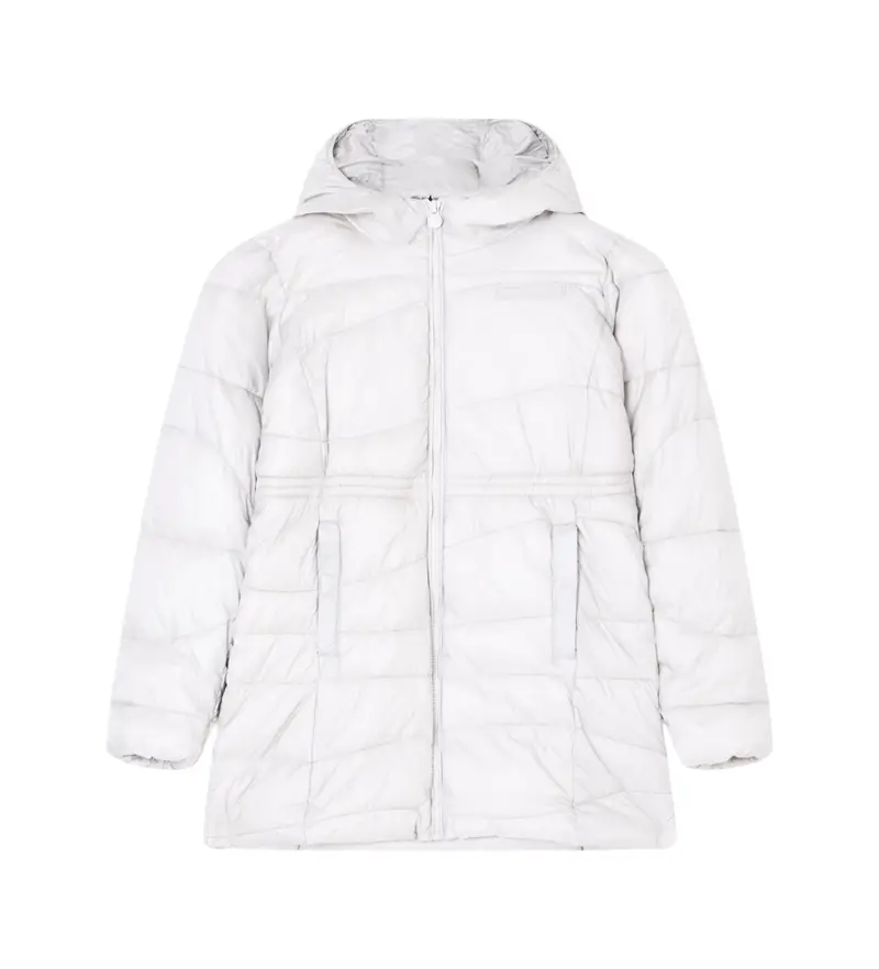 per ragazza 7G000164_AF16413 Cappotto invernale bianco (12Años= 154cm), Casual, Poliestere, moda per bambini