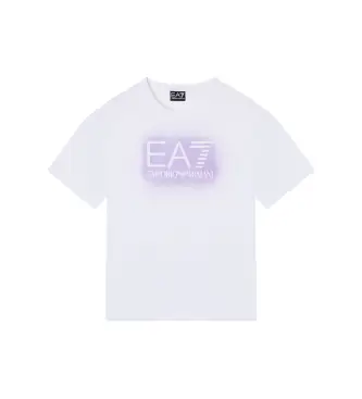 per ragazza 7G000178_AF12503 Maglietta ad alta visibilità, bianca (10Años= 142cm), Bianco, Casual, Cotone, Manica corta, moda per bambi