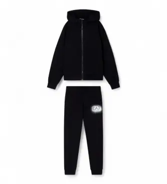 per ragazza 7G000184_AF13135 Set nero Visibility Girl (10Años= 142cm), Casual, Sportivo, Cotone, Sportswear, Multisport, Manica lunga