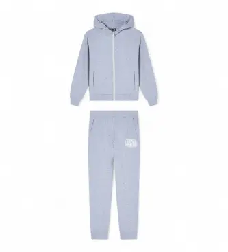 per ragazza 7G000184_AF13135 Tuta da ragazza grigia ad alta visibilità (10Años= 142cm), Casual, Sportivo, Grigio, Cotone, Running, Spor