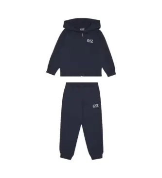 per ragazzo 7B000031_AF10380 Tuta blu navy Core Identity (12Años= 154cm), Casual, Sportivo, Cotone, Multisport, Manica lunga, moda per
