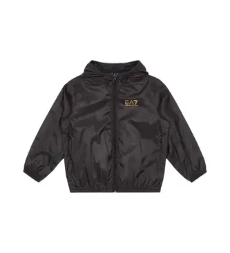 per ragazzo 7B000032_AF12981 Giacca Core Identity Boy in tessuto tecnico nero (10Años= 142cm), Casual, Poliestere, moda per bambini