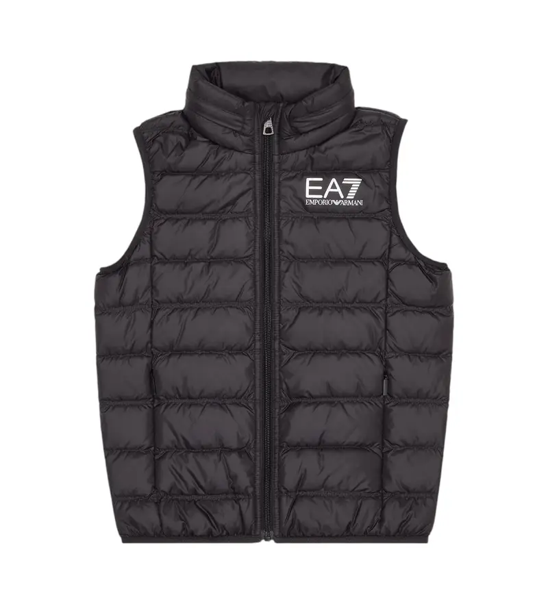 per ragazzo 7B000034_AF12477 Core Identity Boy Gilet imbottito ripiegabile in piuma nero (10Años= 142cm), Casual, Poliamide, moda per b