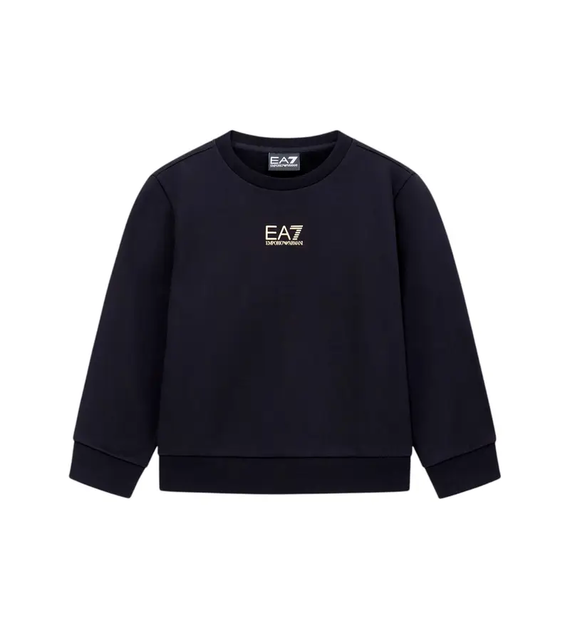 per ragazzo. 7B000161_AF10368 Felpa nera Ea (4Años= 106cm), Nero, Casual, Cotone, moda per bambini