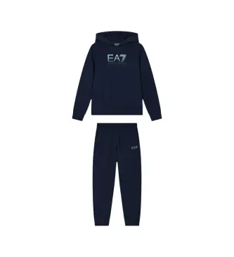per ragazzo 7B000173_AF13512 Tuta da ginnastica blu navy ad alta visibilità (10Años= 142cm), Casual, Sportivo, Multisport, Poliestere