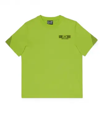 per ragazzo 7B000183_AF10375 Maglietta verde a maniche corte da ragazzo Train 7 Lines (4Años= 106cm), Casual, Cotone, Manica corta, mod