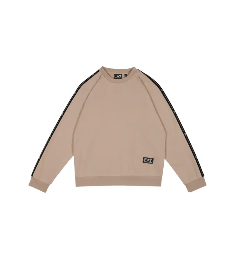 per ragazzo 7B000191_AF10368 Felpa con nastro marrone (6Años= 118cm), Casual, Cotone, Manica lunga, moda per bambini