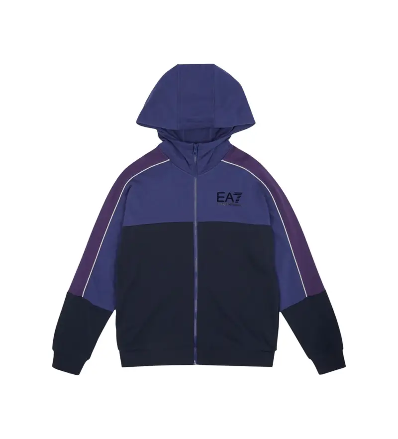 per ragazzo 7B000222_AF16591 Tuta sportiva Asv color block blu (4Años= 106cm), Casual, Sportivo, Cotone, Multisport, Manica lunga, moda