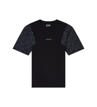 per ragazzo 7B000278_AF10375 Maglietta nera moderna (10Años= 142cm), Nero, Casual, Cotone, Manica corta, moda per bambini