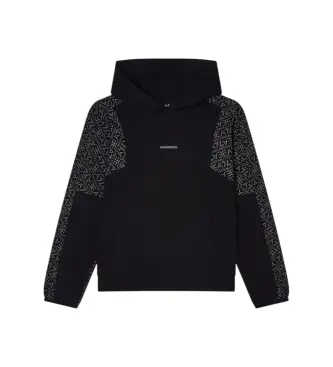 per ragazzo 7B000279_AF13512 Felpa nera moderna (10Años= 142cm), Nero, Casual, Cotone, moda per bambini