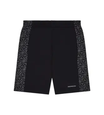 per ragazzo 7B000281_AF13512 Bermuda neri regolari (10Años= 142cm), Nero, Casual, Cotone, moda per bambini