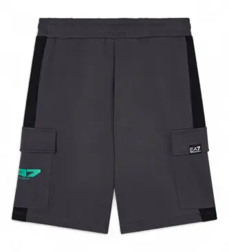 per ragazzo 7B000289_AF17787 Pantaloncini grigi da ragazzo della serie Graphic (10Años= 142cm), Casual, Sportivo, Grigio, Cotone, Sport Naturale