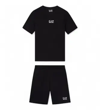 per ragazzo 7B000294_AF10378 Core Identity Boy Set Nero (10Años= 142cm), Casual, Sportivo, Cotone, Sportswear, Multisport, moda per bam
