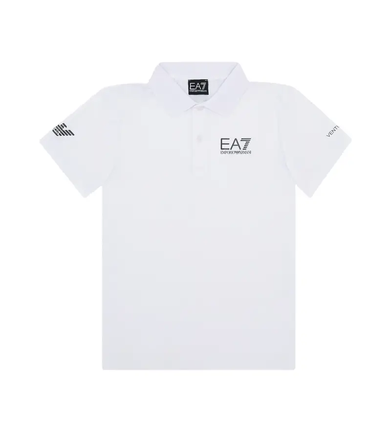 per ragazzo 8NBF23_BJEMZ Polo Tennis Pro Boy in tessuto tecnico VENTUS7 bianco (10Años= 142cm), Casual, Poliamide, Manica corta, moda p