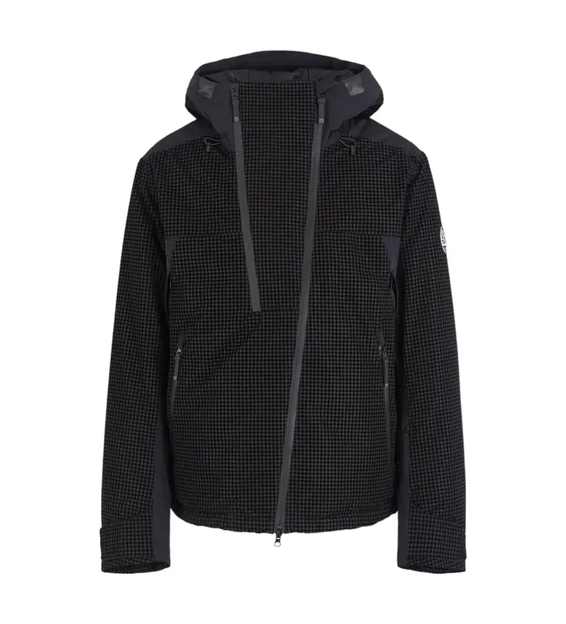 per uomo 6DPG32_PNHRZ Indossa una giacca nera (S), Nero, Casual, Poliestere