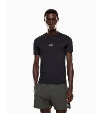 per uomo 7M000291_AF17842 Maglietta nera Vigor7 (XXS), Nero, Casual, Sportivo, Multisport, Poliestere, Manica corta