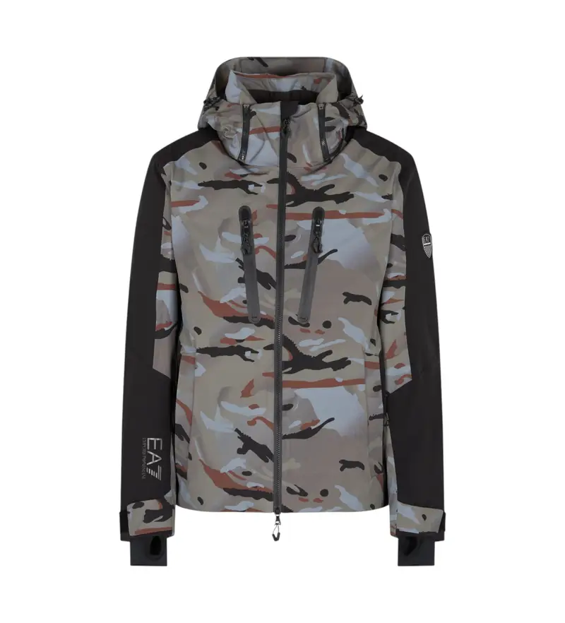 per uomo 7M000461_AF13889 Giacca da sci Kitzbuhel Protectum7 Graphic grigia (S), Casual, Sportivo, Grigio, Sintetico, Neve