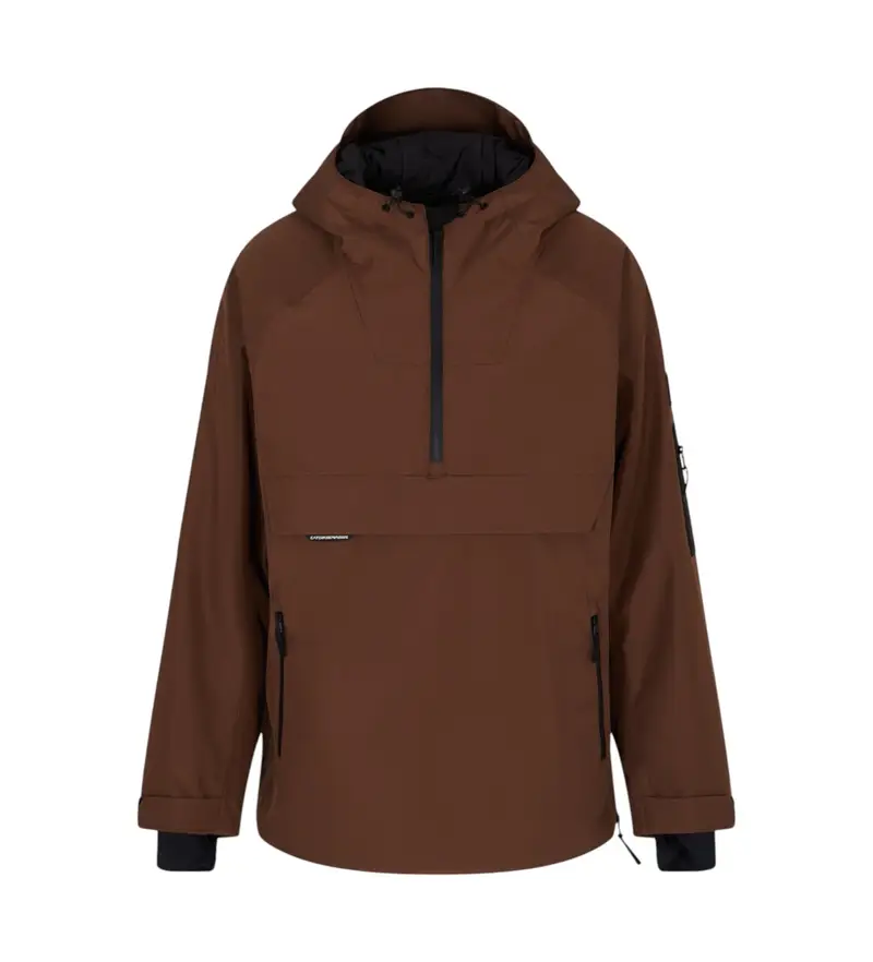 per uomo 7M000464_AF15918 Giacca da sci 7 0 Snowboard Marrone (S), Casual, Poliestere