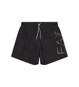 per uomo 7M000550_AF14497 Costume da bagno nero Maxilogo (3XL), Beachwear, Poliestere