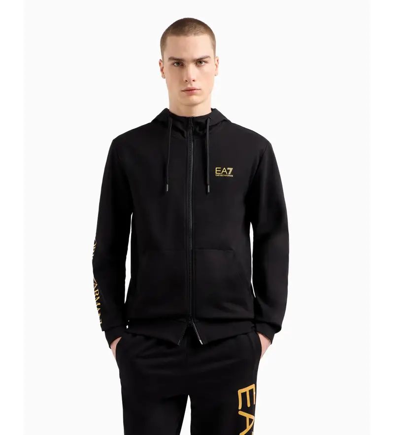 per uomo 7M000568_AF13512 Felpa con logo nero (3XL), Casual, Cotone