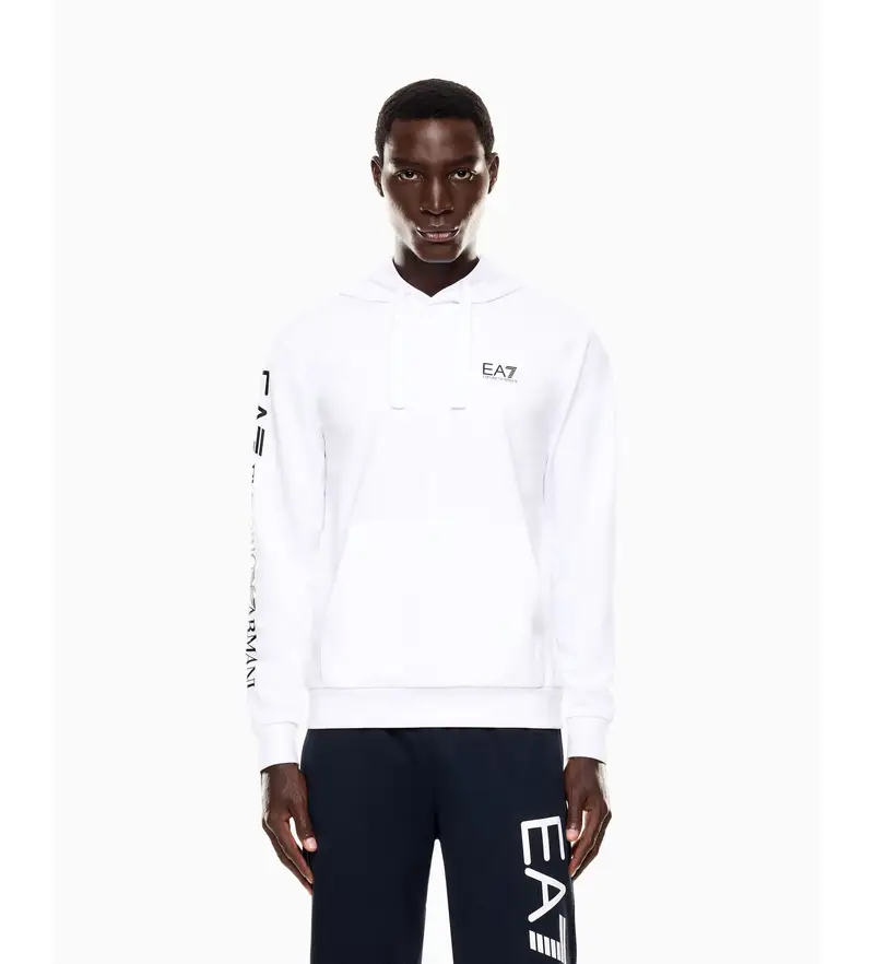 per uomo 7M000569_AF13512 Felpa bianca Logo Series (3XL), Bianco, Casual, Cotone