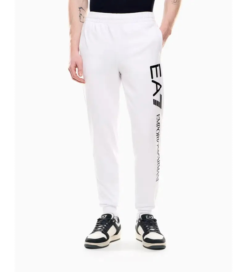 per uomo 7M000571_AF13512 Pantaloni della tuta in cotone bianco della serie Logo (3XL), Casual, Sportivo, Multisport