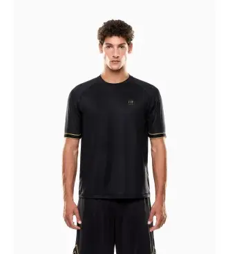 per uomo 7M000619_AF16723 Maglia da calcio nera (XS), Nero, Casual, Sportivo, Multisport, Poliestere, Manica corta