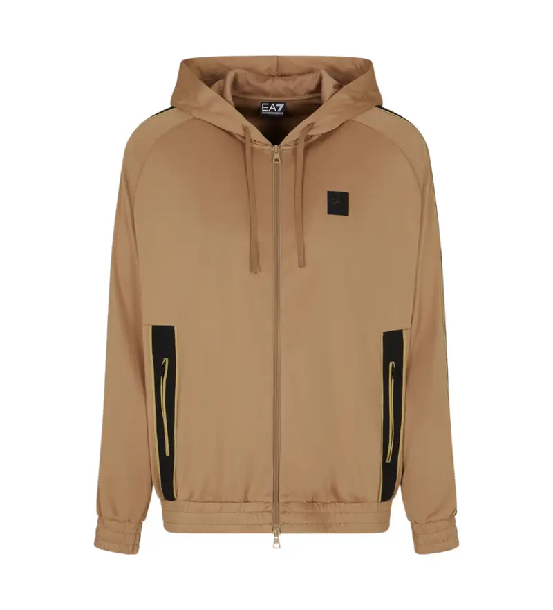 per uomo 7M000621_AF17089 Felpa da calcio marrone da treno (XS), Casual, Sportivo, Multisport, Poliestere