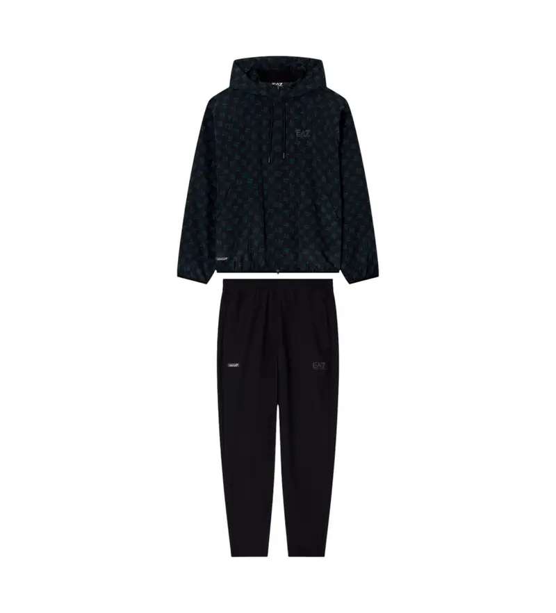 per uomo. 7M000644_AF16072 Tuta nera Ventus7 (S), Nero, Casual, Poliamide, Manica lunga Pelle