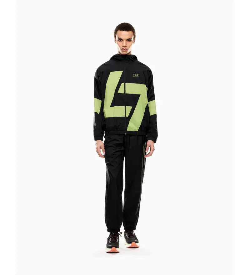 per uomo. 7M000646_AF13415 Tuta nera Ventus7 (XS), Nero, Casual, Poliestere, Manica lunga