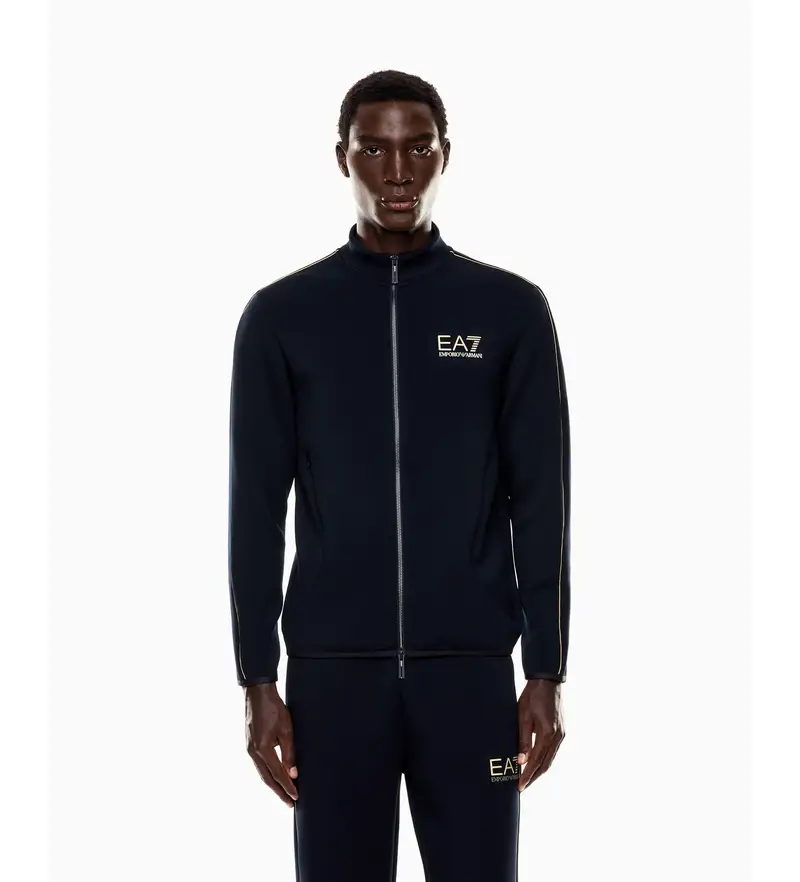 per uomo 7M000670_AF14146 Giacca blu navy con etichetta oro (XXL), Casual, Sportivo, Multisport, Poliestere