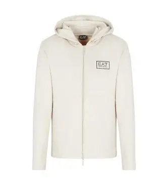 per uomo 7M000675_AF16718 Felpa bianca sporca con etichetta Train Gold (XS), Bianco, Casual, Poliestere