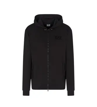 per uomo 7M000760_AF13865 Felpa nera Train Lux (XS), Nero, Casual, Poliestere