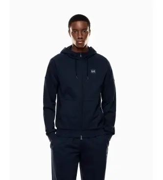 per uomo 7M000904_AF13512 Felpa con cappuccio ad alta visibilità blu navy (XS), Casual, Cotone