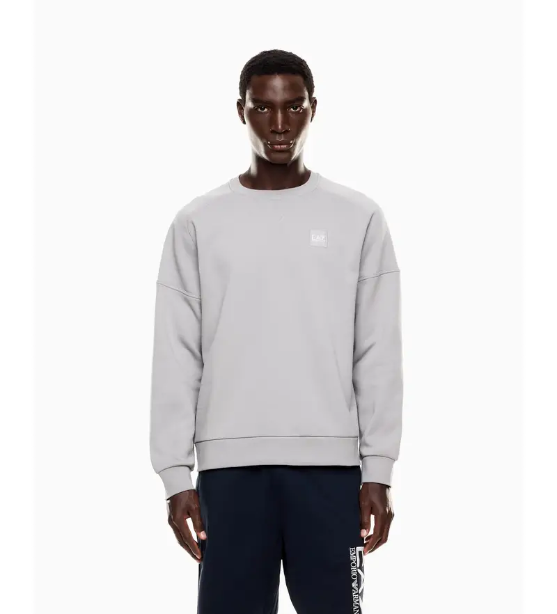 per uomo 7M000908_AF10377 Felpa ad alta visibilità in misto cotone grigio (S), Casual