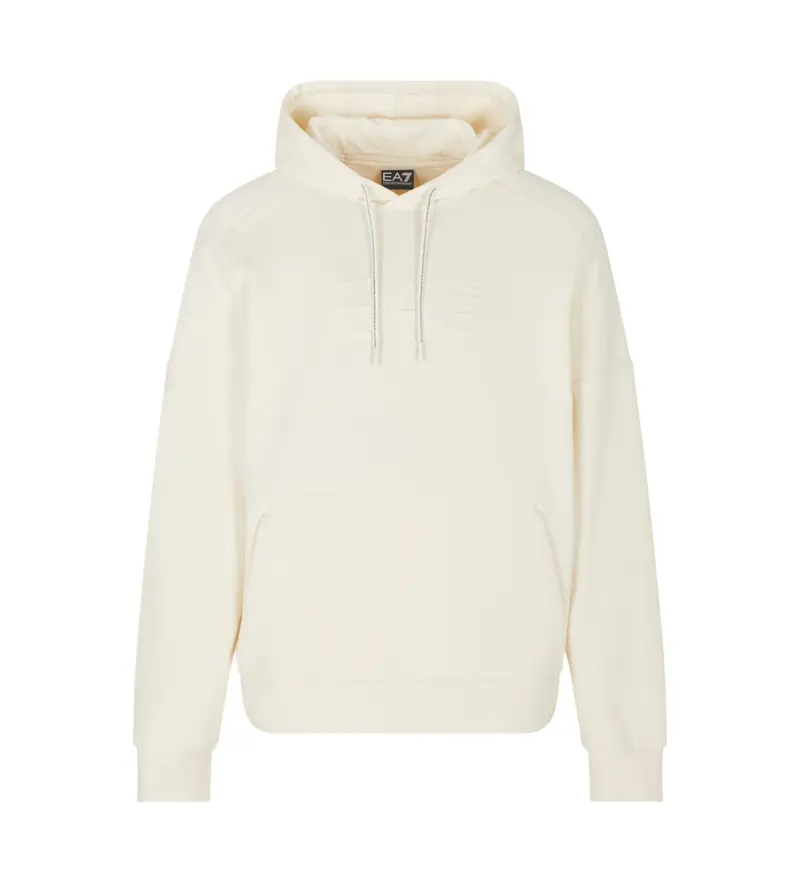 per uomo 7M000909_AF10377 Felpa con cappuccio bianco sporco Visibility (XXS), Casual, Cotone