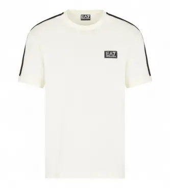 per uomo 7M000956_AF10375 Maglietta bianca Train Logo Series (XS), Bianco, Casual, Cotone, Manica corta