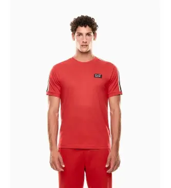 per uomo 7M000956_AF10375 Maglietta con logo della serie rossa (S), Rosso, Casual, Cotone, Manica corta